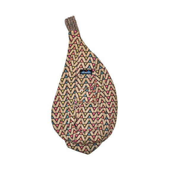 KAVU $69 Original Rope Bag Sling‎ Pack Geometric Multi-Color - Picture 1 of 4